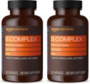 Elementer B kompleks, høy styrke, 83% Hele matkulturen, støtter immun og normal energimetabolisme, vegansk, 65 kapsler, 2 måneders forsyning (pakke May Vary) (pakke av 2)