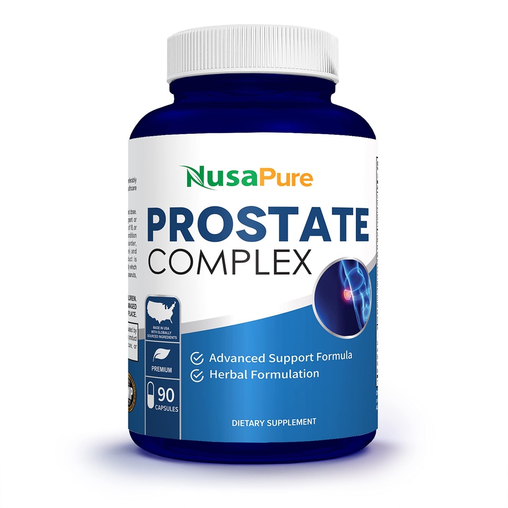 NusaPure Saw Prostate Palmetto Complex (Plant Sterol Complex, Nettle Root, Pygeum Bark, Graviola) - 90 Kapsler