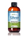 NutriNoche Colloidal Silver Liquid - Premium sølv for immunstøtte - Organic Plata Coloidal para Tomar - 99.99% Ultra Pure Nano Partikler for optimal absorpsjon - 30 ppm 8 oz