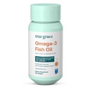 True Grace Omega-3 Fiskeolje - 180 Softgels - 1400 mg EPA + DHA - Hjerne, hjerte, felles og immun helse - organisk, glutenfri, soya gratis