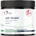 Design for Helse IgGI Shield pulver - Dairy-Free Immunoglobulin IgG Supplement, SBI med N-Acetyl-Glukosamin - støtter sunn intestinal barriere funksjon (3.7oz / 30 serveringer)