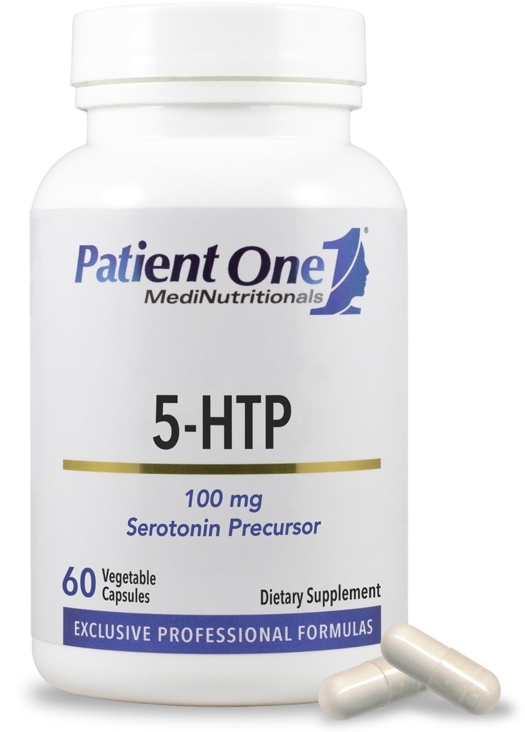 Pasienten én 5-HTP 100 mg | Supplement for å støtte stressbehandling, humør og søvn* 60 kapsler