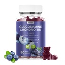 Glukosamine Chondroitin Gummies - 3000MG ekstra styrke felles støtte Supplement med MSM & Elderberry, Fleksibilitet, Antioksidant Immun støtte Gummi for voksne, menn og kvinner 90 Blåbær Gummies