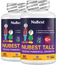 NuBest Tall 10+ - Advanced Bone Styrke Formula - støtter immunitet, sunn utvikling og optimal velvære - for barn (10+) & tenåringer som drikker melk daglig - Pakke 2 2 måneders forsyning