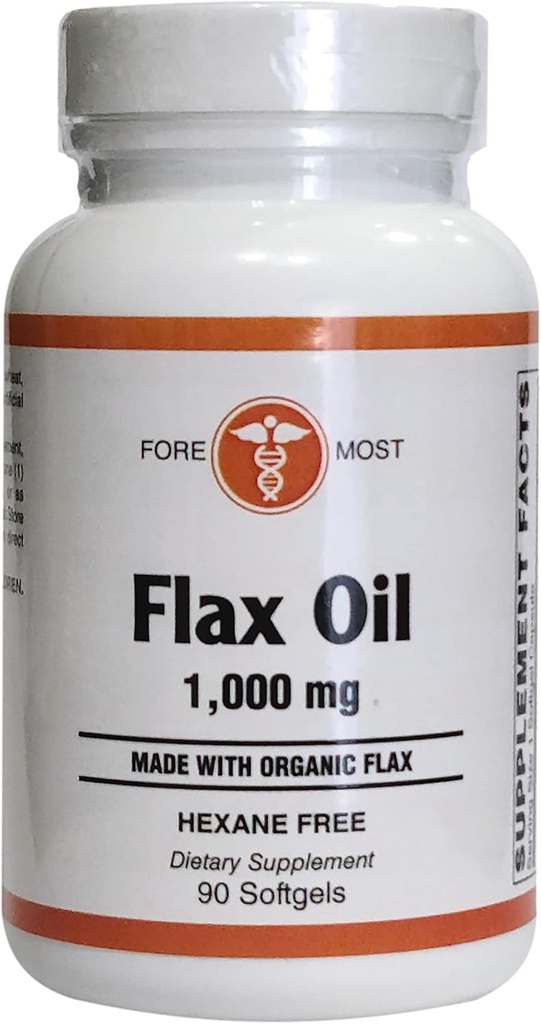 Flax Olje, 1000 mg, 90 Softgels