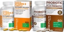 Bronson Probiotic 50 milliarder CFU + Prebiotic med Apple Polyphenoler & Pineapple Fruit Extract + Vitamin B Complex