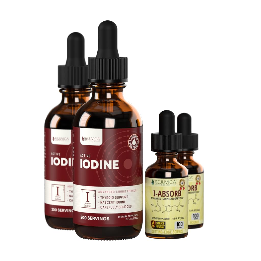 Active Iodin + iAbsorb - Nascent Iodine Drops - Flytende levering for bedre absorpsjon - Cofactors for bedre levering - støtter sunn energi, vitalitet og jodenivå