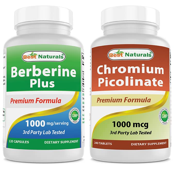 Beste Naturals Berberine Plus 1000mg & Krom Picolinate 1000mcg