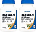 Nutricost Tongkat Ali 1000 mg, 60 Caps (2 flasker) - 30 Serverer per flaske, Veggie Caps, Ikke-GMO, Glutenfri