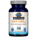 Livshage Dr. Formulert DHA 1000mg Fiskeolje - sitron, en gang daglig 1000mg DHA + DPA i triglyceridform, enkelt kilde Omega 3 Supplement for ultimate øye, hjerne og hjerte helse, 30 Softgels
