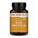 Dr. Mercola Organic Bee Propolis, 30 serveringer (30 kapsler), kosttilskudd, støtter pustende helse, ikke-GMO, sertifisert USDA Organic