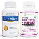 Alt-Naturlig lever og gut støtte | Organisk Melk Thistle, Organic Dandelion Root & Organic Black Pepper | Ginger, Artichoke Leaf ekstrakt, Deglycerized Licorise Root & Patented Sink Carnosine