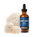 North Spore Organic Lion's Mane Mushroom Tinktur (2 oz) | 100% Fruiting Body Extracts | For Focus, Minne, Brain Support | Certified Organic, Vegansk, Ikke-GMO | Adaptogen, Nootropic | laget i USA
