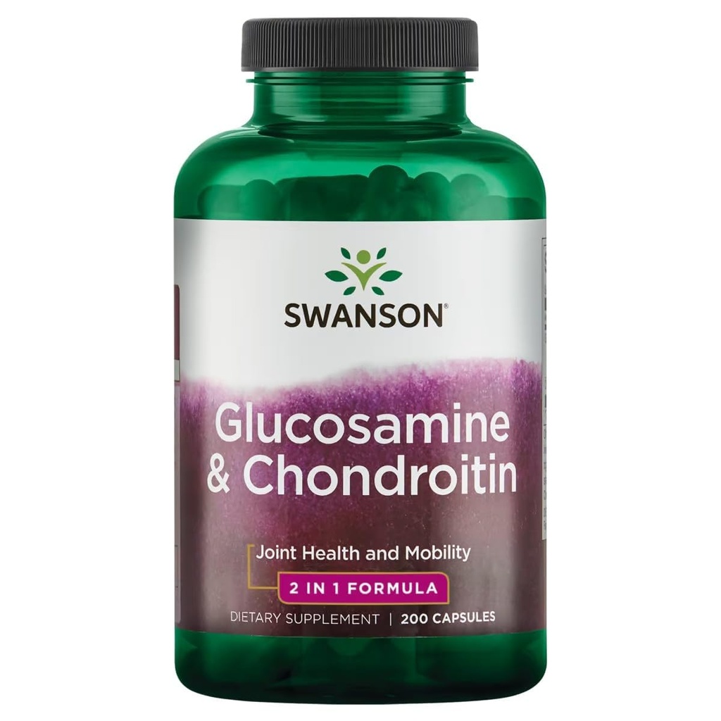 Swanson Glukosamin & Chondroitin Combo 500/250 Milligrams 200 kapsler