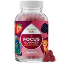 Phytoral Vegan Kids Fokus Gummies - Potent Chewable Brain Support for barn - Forbedrer konsentrasjon og minne - beroligende kosttilskudd og fokus Gummies for barn - ikke-GMO & Glutenfri - 60 greve