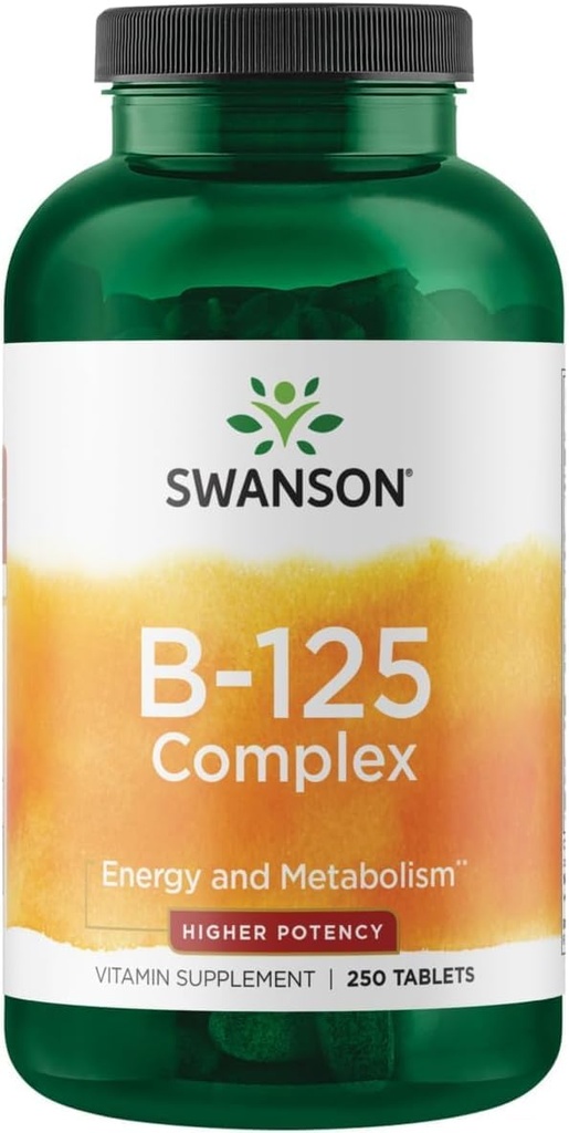 Swanson vitamin B-125 kompleks 250 faner