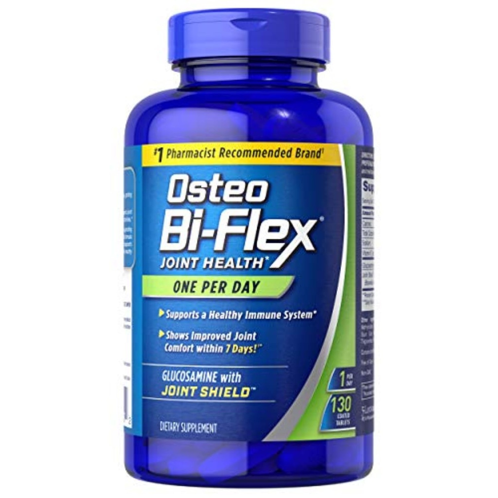 Osteo Bi-Flex Glukosamin med vitamin D, en per dag av Osteo Bi-flex, felles helse, 130 belagte tabletter, 130 greve