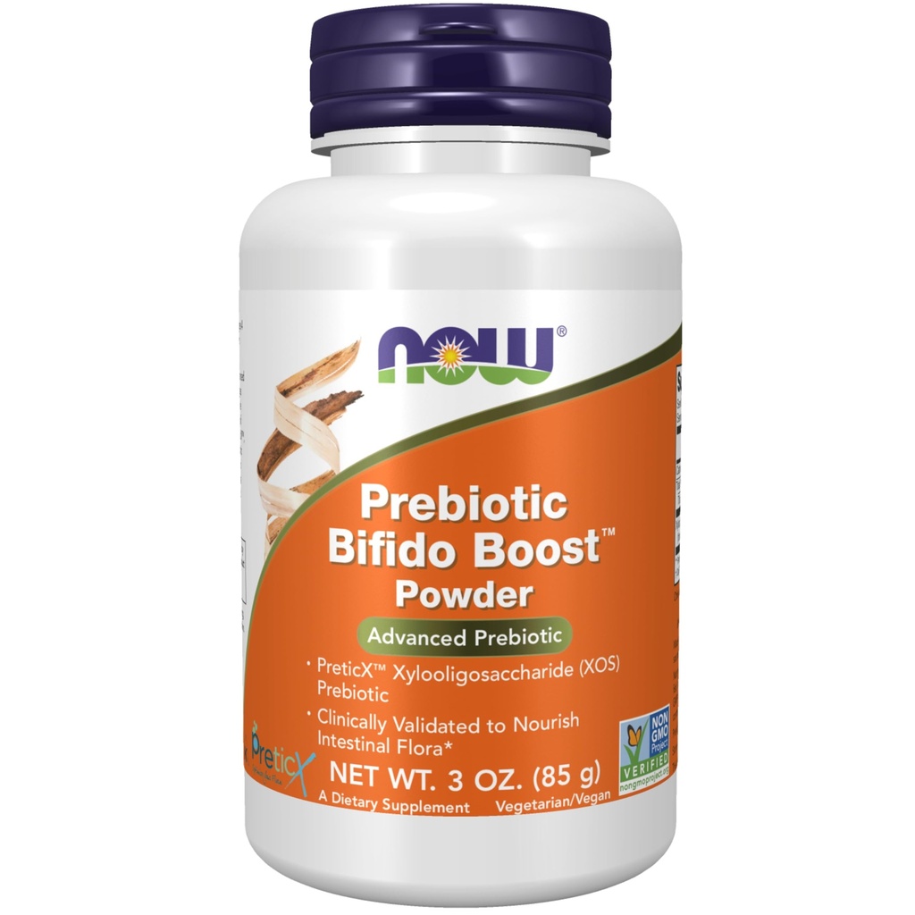 NU Mattilskudd, Prebiotic Bifido Boost med PreticXTM Xylooligosaccarid (XOS) Prebiotic, pulver, 3-Ounce