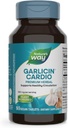 Naturens måte hvitløk Cardio Premium Herbal Sunn sirkulasjon støtte * 350 mg per servering 90 tabletter