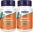 NU Supplements, Kobber Glykinat med 3 mg Albion kobber, fremmer strukturell helse*, 120 tabletter, lys grå, Tan (Pack of 2)