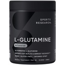 Sports Research® L-Glutamine - Treningsgjenvinning, immunhelse og Gut Helsestøtte - 5 G Per Serving - 10,58 Oz