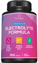 Premium Electrolyte Capsules – Støtte for Keto, Lavkarbohydrater, Rehydrering & Recovery - Electrolyte Replacement Tabletter – Inkluderer Electrolyte Salts, Magnesium, Natrium, Kalium – 100 Kapsler