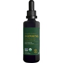 Global Healing Center - Ginseng - Organic Raw Herbal Extract - flytende Panax Supplement Drop fremmer energi - koreansk og sibirsk Ginseng Supplement, Maca, Ashwagandha - ikke-GMO - 2 Fl Oz