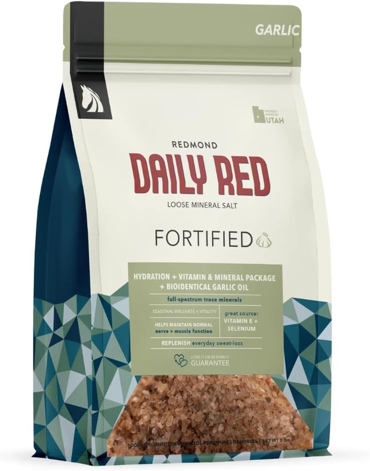 Daglig rød forsterket w/Garlic - Hest Vitamin & Mineral Supplement 5 lb Pouch