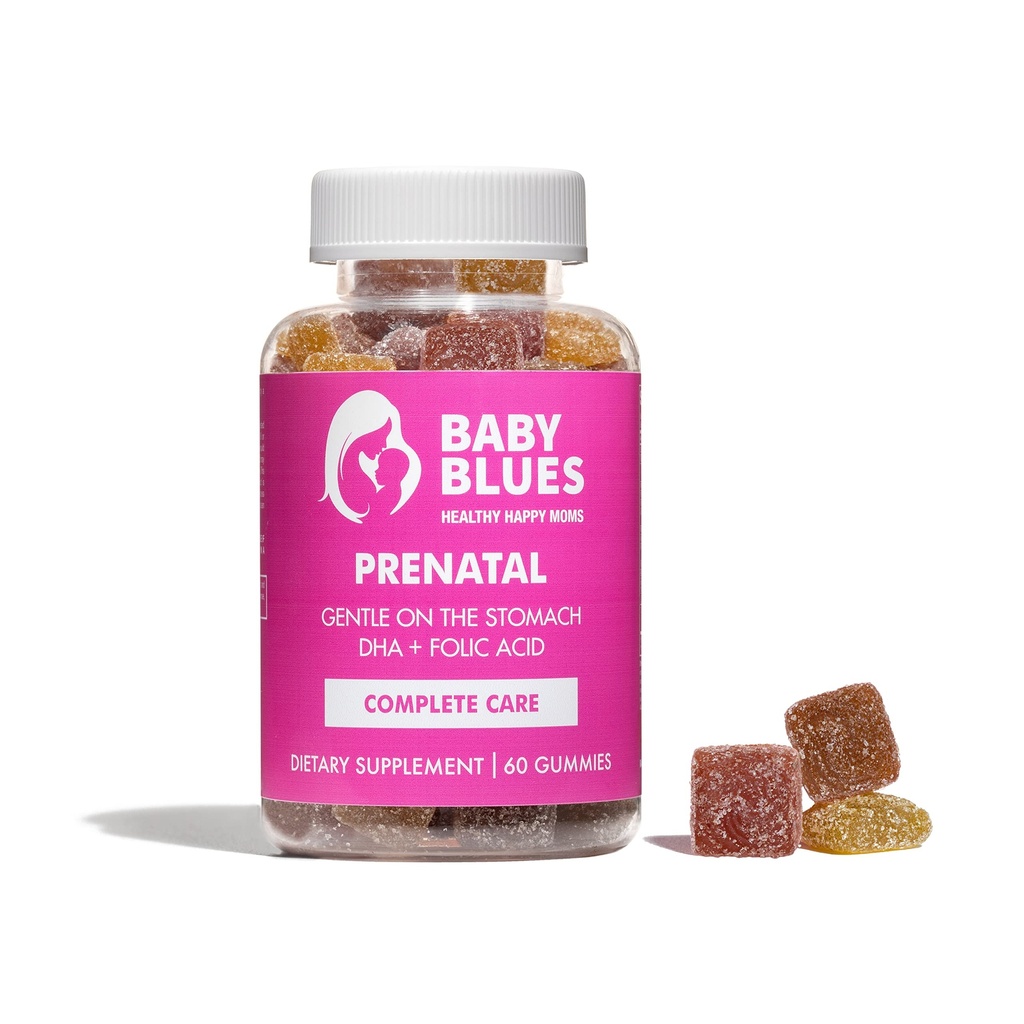 Baby Blues Prenatal Gummies: Komplett flervitamin med DHA + EPA Omega 3s