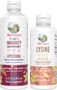 MaryRuth Organics Lysine Liposomal (Snickerdoodle) & Immunity (Ginger Vanilla) | Clean Label Project Verifisert® | Vitaminer for immunstøtte og skjønnhet | Vegansk, ikke-GMO, Glutenfri