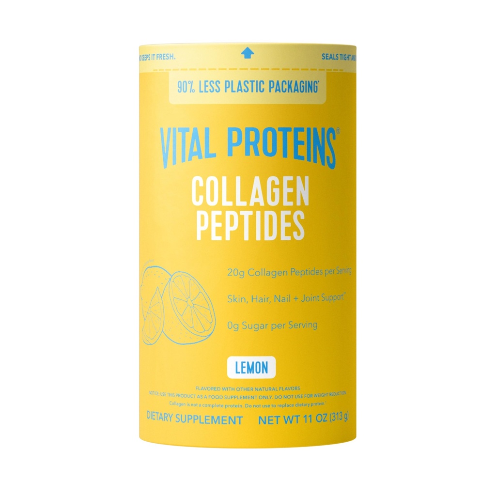 Vitale proteiner Collagen Peptider pulver, kollagen kosttilskudd, hår og hud helse, 14 serveringer, sitron