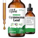 Wild & Organic Gymnema Sylvestre Extract Dråper - Sukkerfri Gymnema Sylvestre Kosttilskudd - Gurmar pulver Basert Tinktur - Vegan, alkoholfri blad flytende dråper - 4 oz