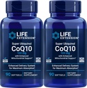 Livsforlengelse COQ10 Super Ubiquinol 100mg 90 greve (pakke med 2) med forbedret Mitokondriell støtte