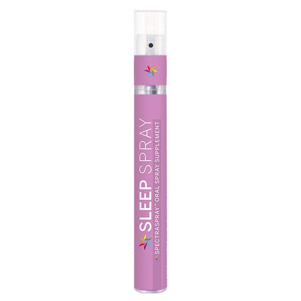 Sovestøtte Spray (30 dagers forsyning) - Melatonin, 5-HTP, L-theanin, & Herbal ekstrakter, Spearmint Flavor, TSA Trygg og rask absorbering av SpectraSpray