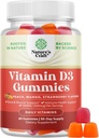 Natures Craft Vitamin D3 Gummies for daglig velvære - Delicious D voksne med 2000IU per servering Bone Muskel & Immune Støtte Non-GMO Gelatin Glutenfri (30 dagers forsyning)