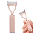 Eyelash Comb Separator, Arc Designet Lash Definier Comb Makeup Mascara Comb Applikator med deksel, Eye Cosmetic Brush Tool (Naked Pink)