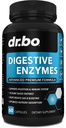 Digestive Enzymes Kosttilskudd Plante Basert - Pancreatic & Proteolytic Super Digestion Enzyme Supplement Piller Bistand for Bloating Relief For Kvinner & Menn - Lipase, Amylase, Bromelain, Protease & Cellulase