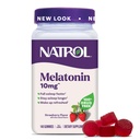 Natrol Melatonin Gummies, søvnstøtte for voksne, Melatonin 10 mg, 140 Strawberry-Flavored, opp til 70 dager