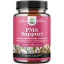 PMS støttetilskudd for kvinner – hormonbalanse for kvinner og menstruell ease med DIM, Chasteberry, svart cohosh & Ashwagandha - for perioden Cramps Ease, Menopause Bleating, Mood Swing – 30 Ct
