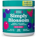 Bare Blossom Ernæring - Daglige Grønn & Superfood pulver + collagen + Probiotika for kvinners Digestive helse & Bleating Relief. Hjelp din helse Bloom - 30 dagers forsyning
