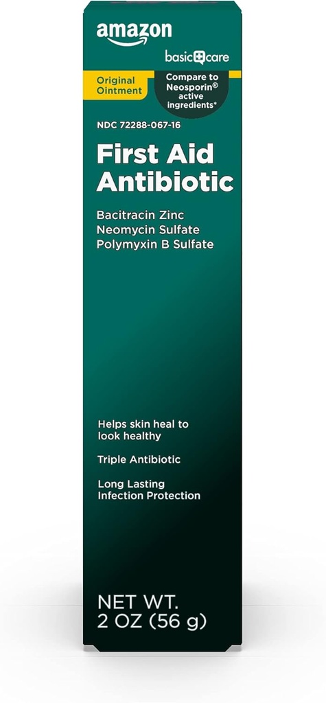 Grunnleggende omsorg Førstehjelp Antibiotiske Ointment, 2 ounce (pakke med 1)