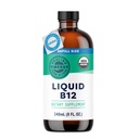 Vimergy Liquid B12 Refill – raskabsorberende hjernestøtte – energistøttetilskudd – USDA-sertifisert organisk, vegansk, ikke-GMO – 240 Serveringer (240 ml)