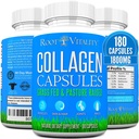 Root Vitality Collage Peptides Capsules - Grass-Fed, Pastur-Raised Hydrolysert Protein Supplement for hud, hår, & negler - Ikke-GMO, Null sukker daglig piller for menn og kvinner (180 kapsler)