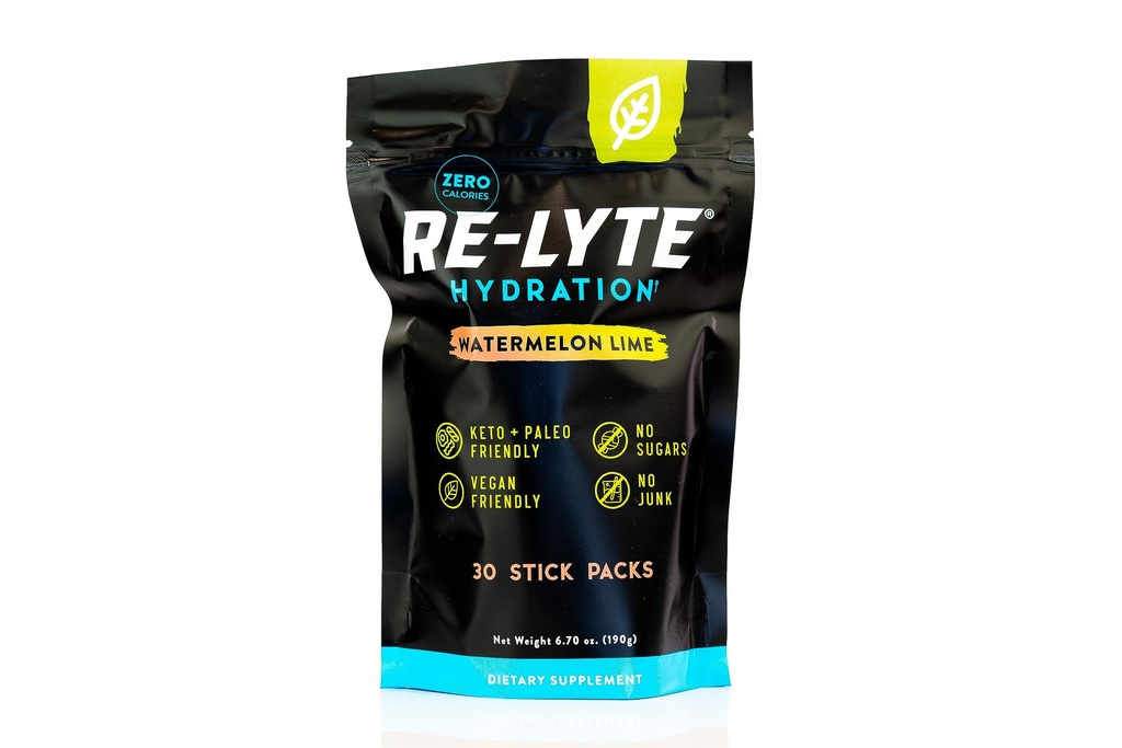 REDMOND Re-Lyte Hydration Electrolyte pulverblanding, vannmelon Lime (30 Stick Packs)