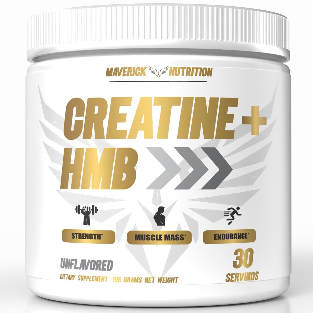Kreatin HMB - Kreatin pulver for menn - Kreatin pulver - Kreatin Supplement - Kreatin for menn - HMB Creatin - Kreatin HMB pulver - Kreatin - Kreatinmonohydrat - 30 Services - Unflavored