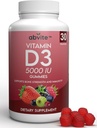 Plantebasert ekstra styrke vitamin D3 5000IU Supplement Gummies. Glutenfri og ingen kunstig flavors. Støtter beinhelse og immunisme. Laget i USA .30 greve (30 dagers forsyning)