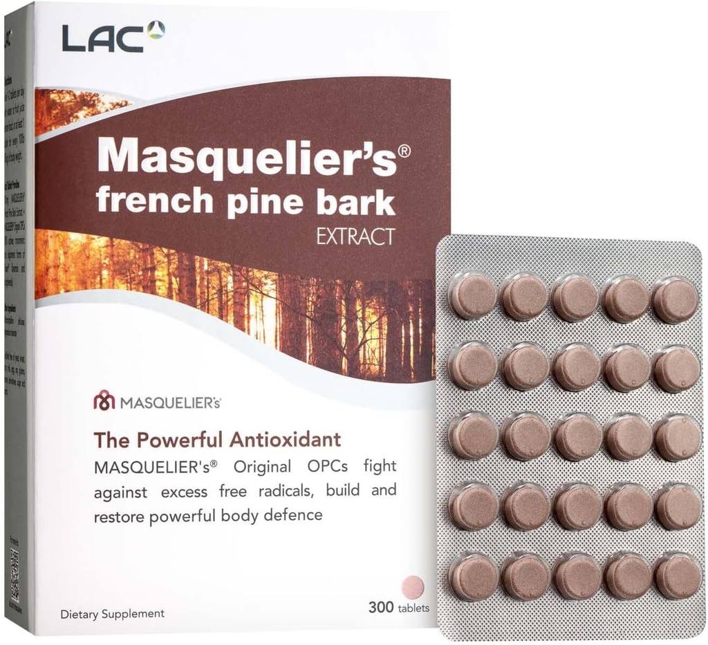 LAC Masquelier fransk Pine Bark ekstrakt (300 tabletter)