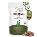 Organic Way Hele Melk Thistle Seeds (Silybum marianum) - Herbal Tea 中 Europeisk Wild-Harvest, Organic & Kosher Certified, Vegan, Ikke GMO & Glutenfri, USDA Certified, Opprinnelse - Albania (16 Oz)