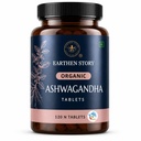 Earthen Story Certified Organic Ashwagandha Tablets (120 Tablets) | Lab Tested for 190+ Pesticides | Ayurvedic Root Adaptogen for Stress, Sleep & Strength | Vegan, Non-GMO