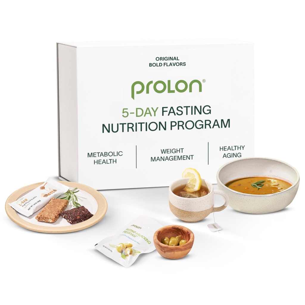 Prolon 5-dagers fastesett | Raskt med mat | støtter Cellular Rejuvenation & sunn aldring | Lavkalori, Plantebaserte måltider & Snacks | Utviklet for å ikke bryte din raske (Bold Flavors)
